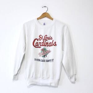 Vintage St Louis Missouri Cardinals Baseball World Series 1987 Sweatshirt Medium
